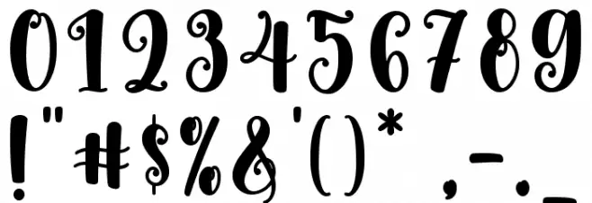 Holy Christmas Font OTHER CHARS