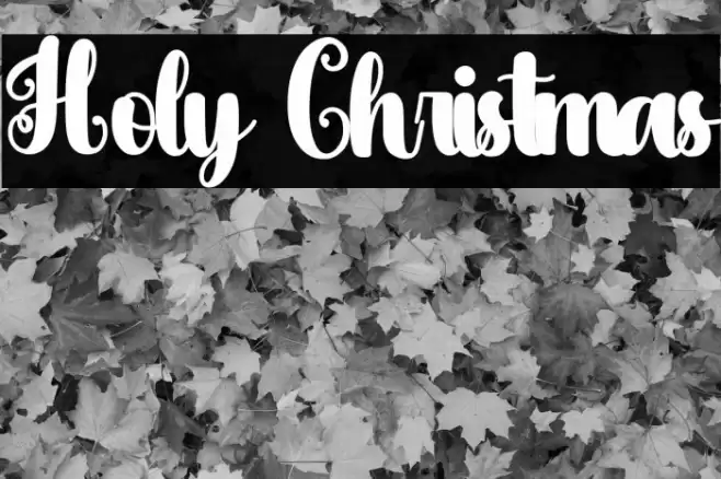 Holy Christmas Font examples