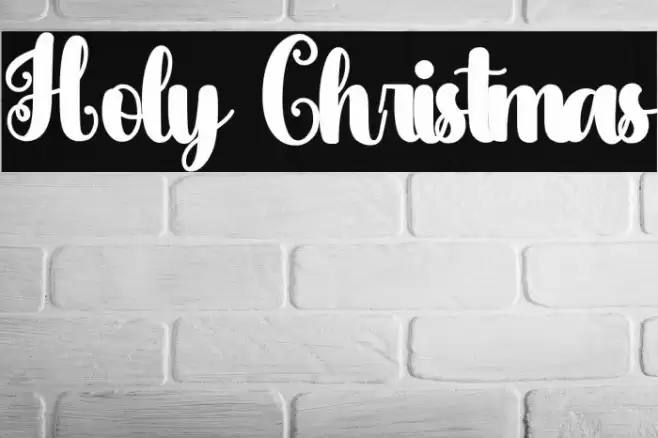 Holy Christmas Font examples