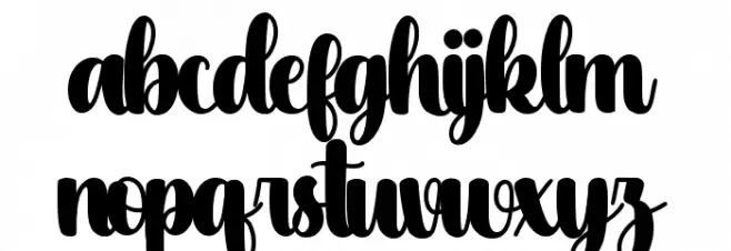 Holy Christmas Font LOWERCASE