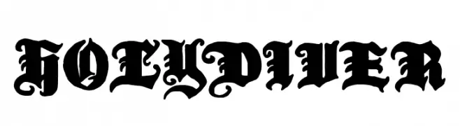 Holy Diver  Frei Schriftart Herunterladen