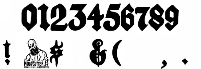 Holy Diver Font OTHER CHARS