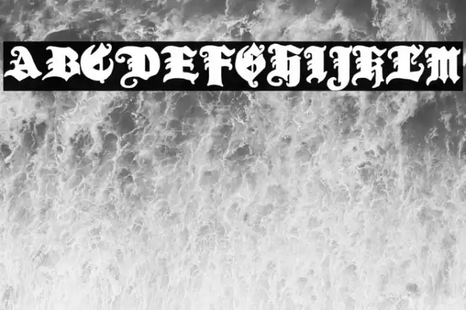 Holy Diver Font examples