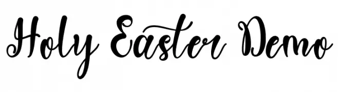 Holy Easter Demo  नि: शुल्क फ़ॉन्ट्स डाउनलोड