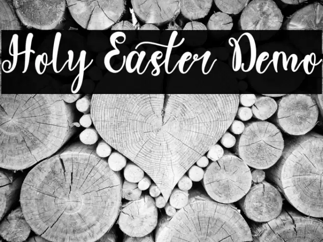 Holy Easter Demo Caratteri examples