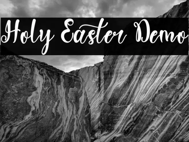 Holy Easter Demo Caratteri examples