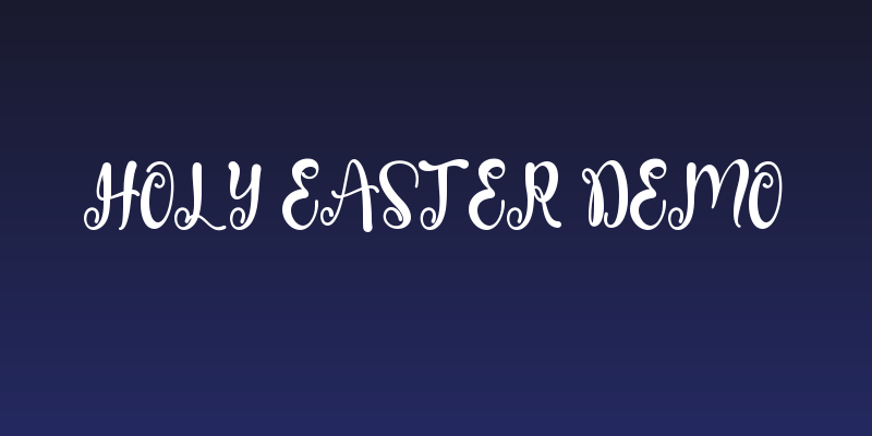 Holy Easter Demo Social Header