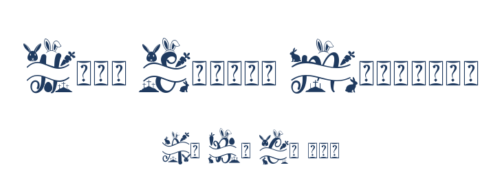 Holy Easter Monogram Font Preview