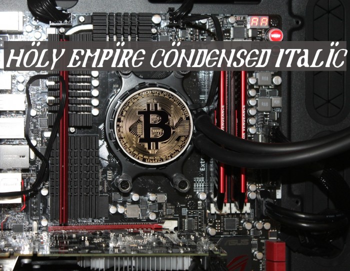 Holy Empire Condensed Italic Polices examples