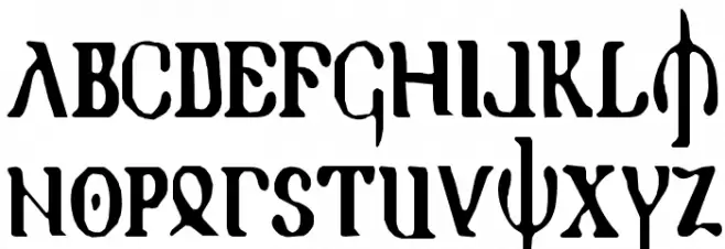 Holy Empire Condensed Schriftart Groß