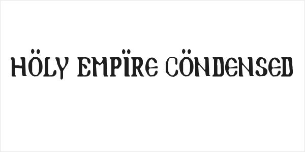 Holy Empire Condensed Logo