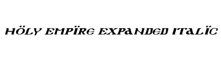 Holy Empire Expanded Italic  フリーフォントのダウンロード