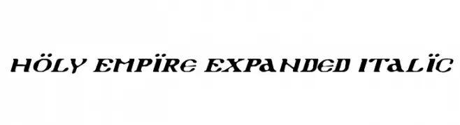 Holy Empire Expanded Italic  baixar fontes gratis