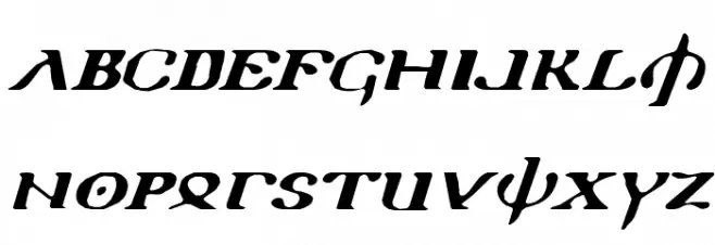 Holy Empire Expanded Italic Polices MAJUSCULES