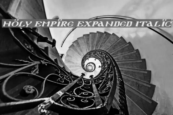 Holy Empire Expanded Italic خط examples