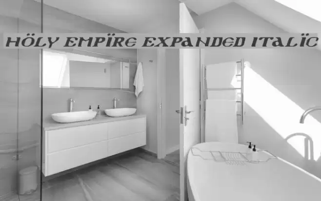 Holy Empire Expanded Italic خط examples