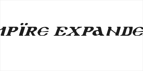 Holy Empire Expanded Italic Logo