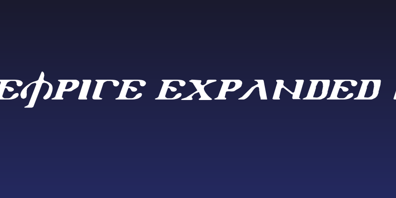 Holy Empire Expanded Italic Social Header