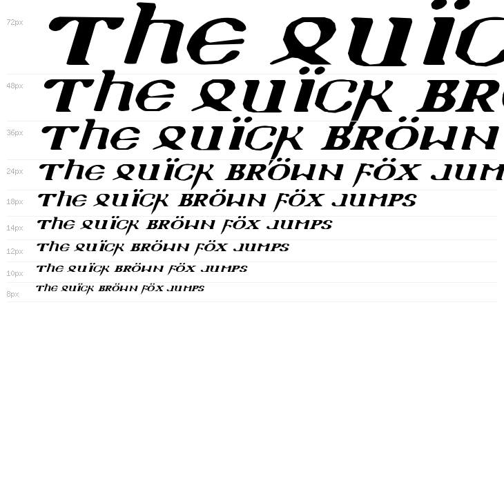 Holy Empire Expanded Italic Waterfall