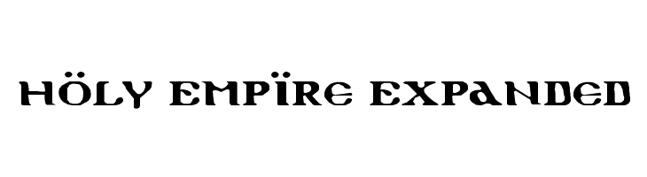 Holy Empire Expanded Font