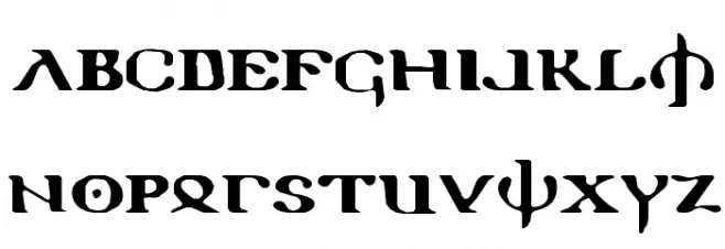 Holy Empire Expanded Schriftart Groß