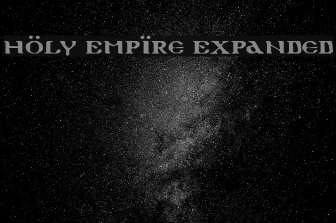 Holy Empire Expanded フォント examples