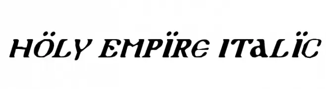 Holy Empire Italic  baixar fontes gratis