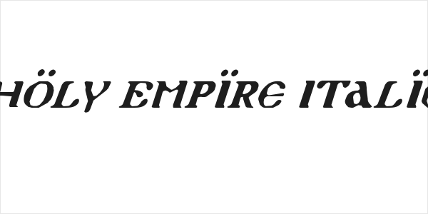 Holy Empire Italic Logo