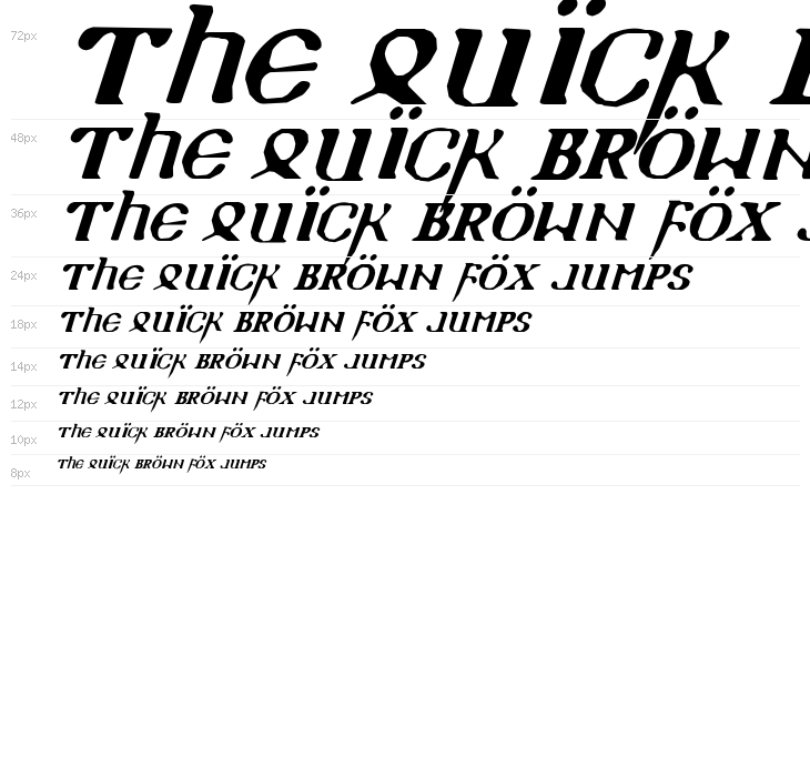 Holy Empire Italic Waterfall