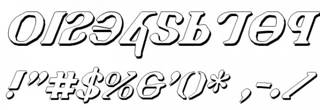 Holy Empire Shadow Italic خط محارف أخرى
