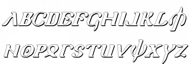 Holy Empire Shadow Italic Schriftart Groß