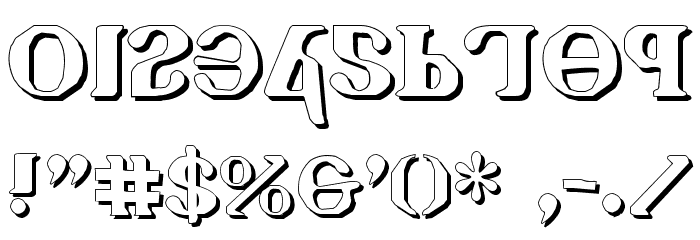 Holy Empire Shadow Font OTHER CHARS