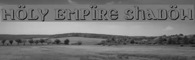 Holy Empire Shadow Caratteri examples