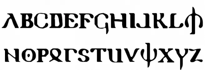 Holy Empire Schriftart Groß