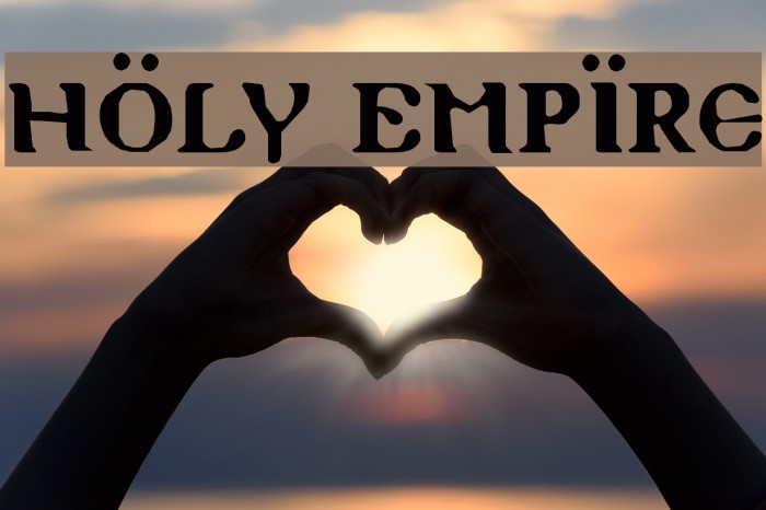 Holy Empire Font examples