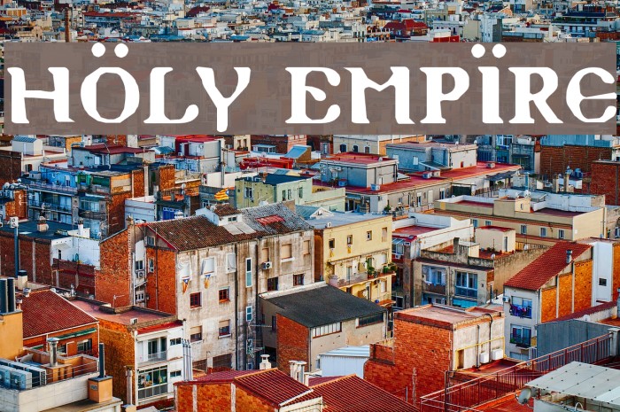 Holy Empire Font examples