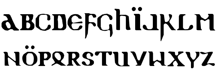 Holy Empire Font LOWERCASE