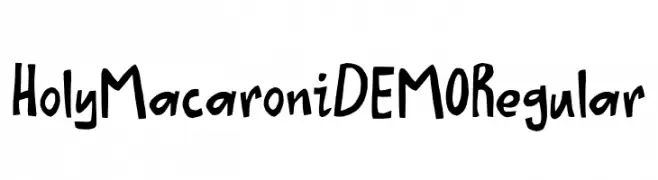Holy Macaroni DEMO Regular  Descarca Fonturi Gratis
