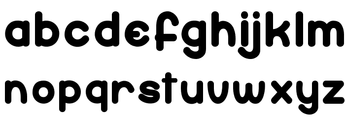 Holy Moly light Font LOWERCASE