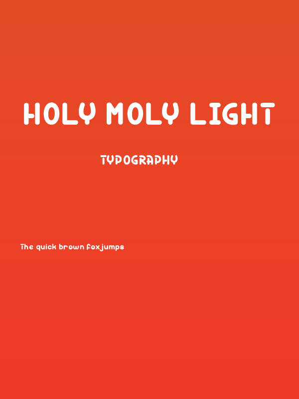 Holy Moly light Poster