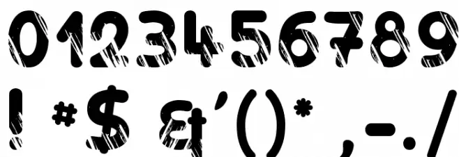 Holy Moly Font OTHER CHARS