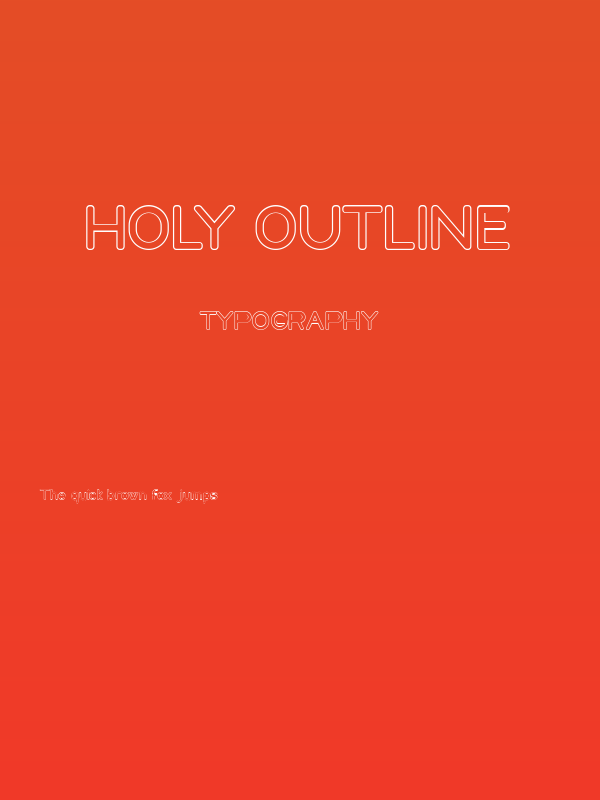 Holy Outline Poster