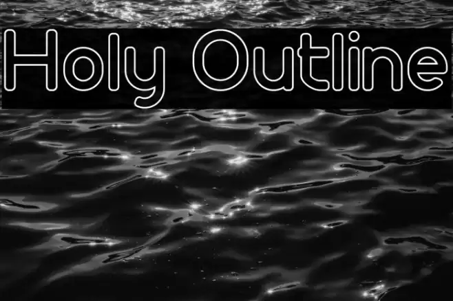 Holy Outline Font examples