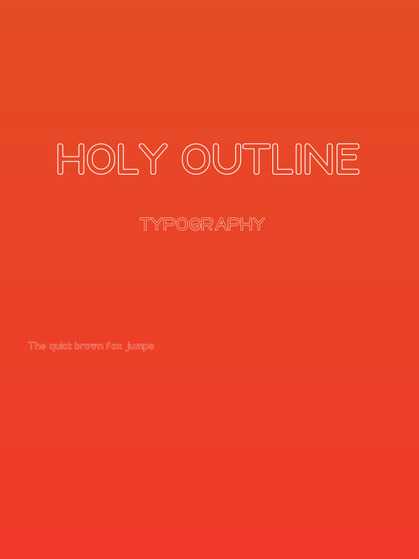 Holy Outline Poster