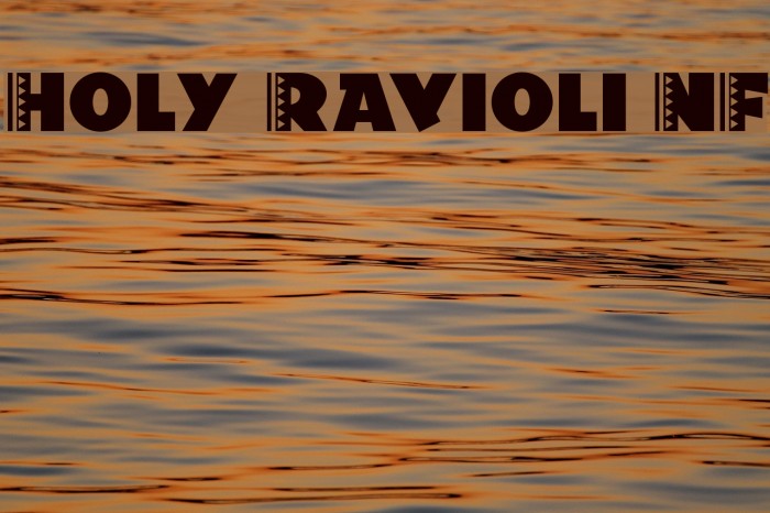 Holy Ravioli NF Font examples
