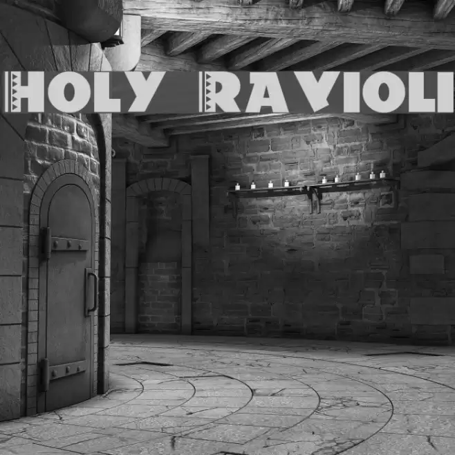 Holy-Ravioli Font examples