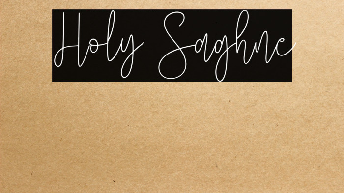 Holy Saghne Example 1