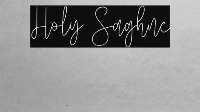 Holy Saghne Caratteri examples