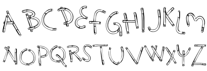 Holy Smokes Font LOWERCASE