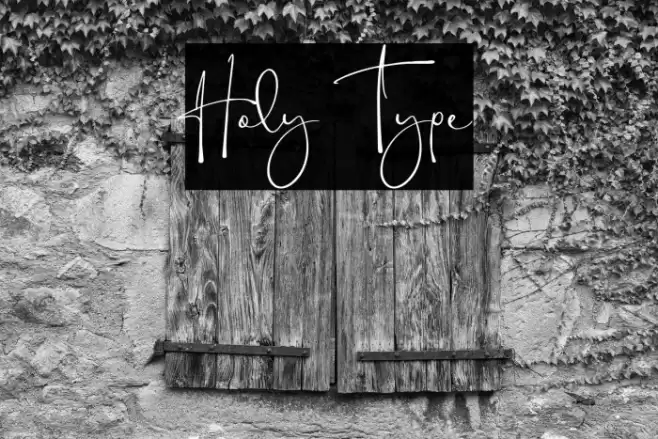 Holy Type Font examples